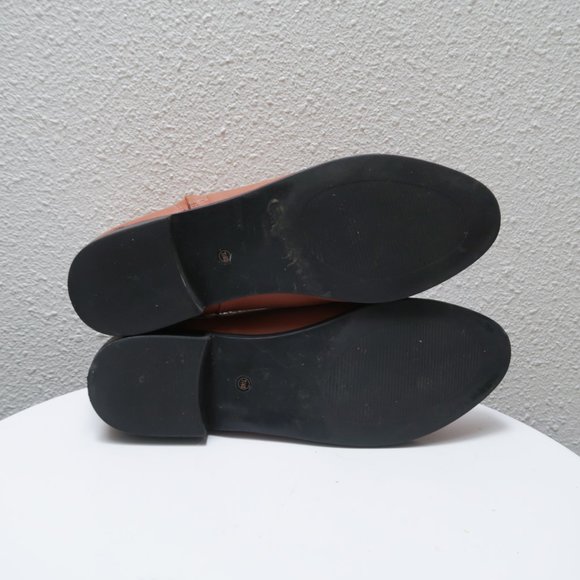 ASOS tan leather zip up boot booties shoes sz. 9 - Picture 6 of 6